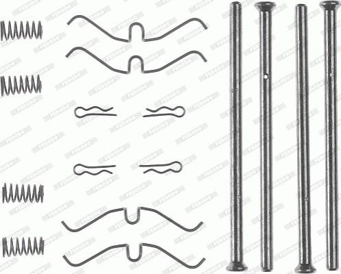 Ferodo FBA545 - Комплектуючі, колодки дискового гальма autozip.com.ua