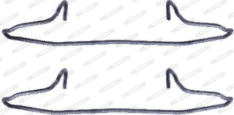 Ferodo FBA502 - Комплектуючі, колодки дискового гальма autozip.com.ua