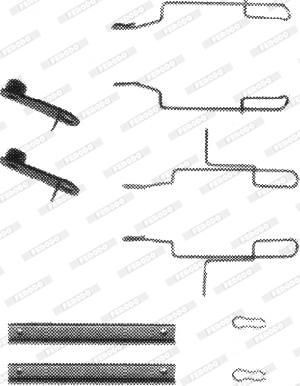 Ferodo FBA516 - Комплектуючі, колодки дискового гальма autozip.com.ua