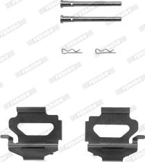 Ferodo FBA511 - Комплектуючі, колодки дискового гальма autozip.com.ua