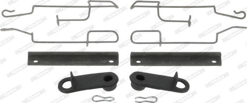 Ferodo FBA535 - Комплектуючі, колодки дискового гальма autozip.com.ua