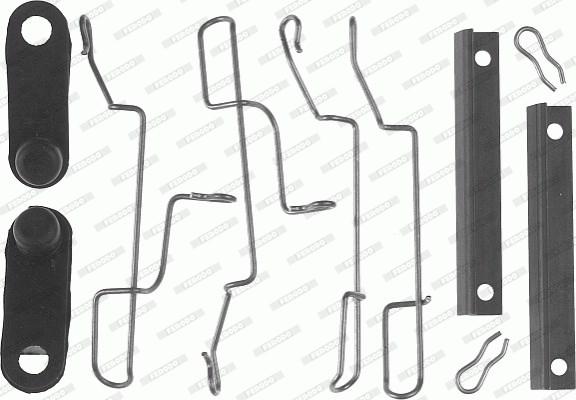Ferodo FBA535 - Комплектуючі, колодки дискового гальма autozip.com.ua