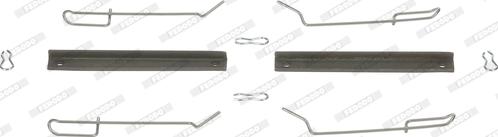 Ferodo FBA520 - Комплектуючі, колодки дискового гальма autozip.com.ua
