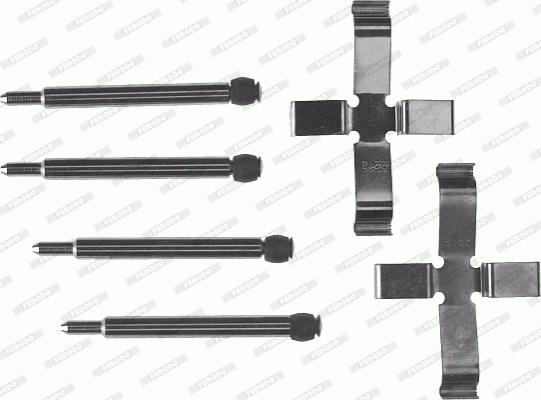 Ferodo FBA601 - Комплектуючі, колодки дискового гальма autozip.com.ua