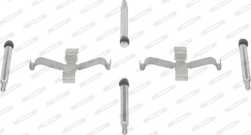 Ferodo FBA601 - Комплектуючі, колодки дискового гальма autozip.com.ua