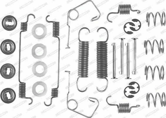 Ferodo FBA73 - Комплектуючі, барабанний гальмівний механізм autozip.com.ua