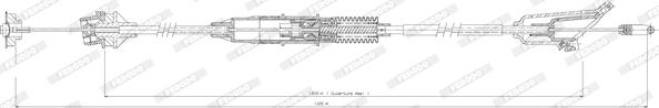 Ferodo FCC422737 - Трос, управління зчепленням autozip.com.ua