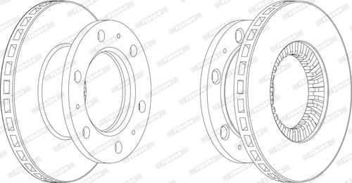 Ferodo FCR112A - Гальмівний диск autozip.com.ua