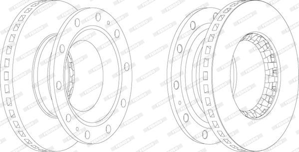 Ferodo FCR136A - Гальмівний диск autozip.com.ua