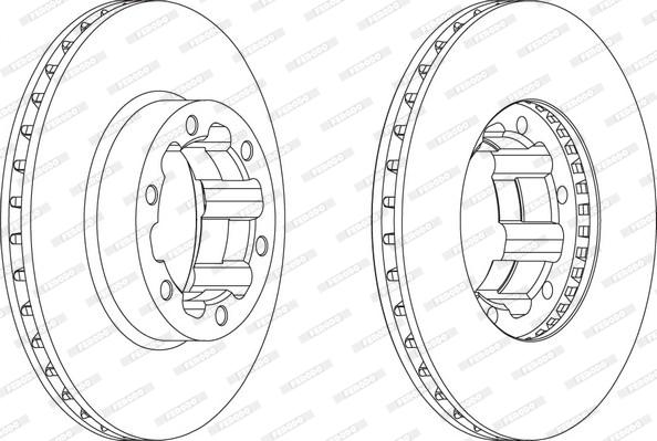 Ferodo FCR262A - Гальмівний диск autozip.com.ua