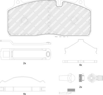 Ferodo FCV4420B - Гальмівні колодки, дискові гальма autozip.com.ua