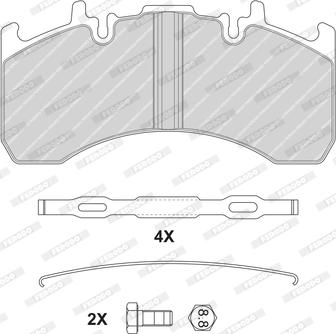 Ferodo FCV4170B - Гальмівні колодки, дискові гальма autozip.com.ua