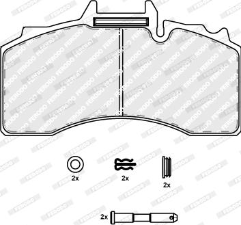 Ferodo FCV4281B - Гальмівні колодки, дискові гальма autozip.com.ua