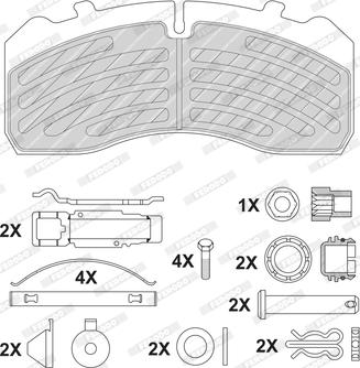 Ferodo FCV4726B - Гальмівні колодки, дискові гальма autozip.com.ua