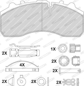 Ferodo FCV1598BFE - Гальмівні колодки, дискові гальма autozip.com.ua