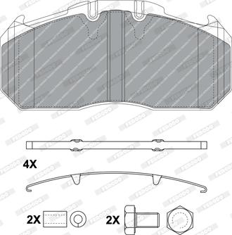 Ferodo FCV1656B - Гальмівні колодки, дискові гальма autozip.com.ua