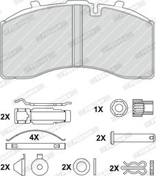 Ferodo FCV1657B - Гальмівні колодки, дискові гальма autozip.com.ua