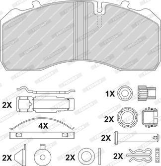 Ferodo FCV1275BFE - Гальмівні колодки, дискові гальма autozip.com.ua