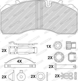 Ferodo FCV1792BFE - Гальмівні колодки, дискові гальма autozip.com.ua