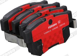 Ferodo FDB956-S - Гальмівні колодки, дискові гальма autozip.com.ua