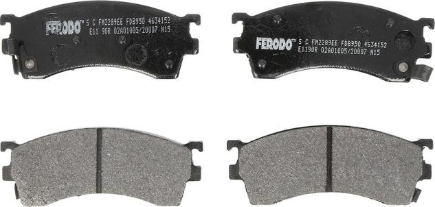 Ferodo FDB950 - Гальмівні колодки, дискові гальма autozip.com.ua