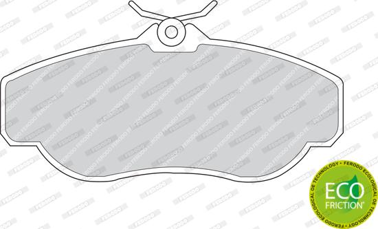 Ferodo FDB980 - Гальмівні колодки, дискові гальма autozip.com.ua
