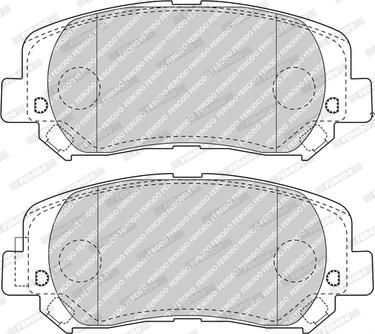 Ferodo FDB4999 - Гальмівні колодки, дискові гальма autozip.com.ua