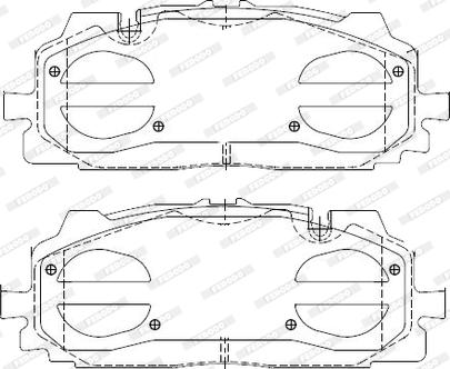 Ferodo FDB4959-D - Гальмівні колодки, дискові гальма autozip.com.ua