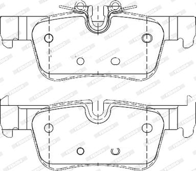 Ferodo FDB4954-D - Гальмівні колодки, дискові гальма autozip.com.ua