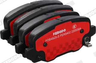 Ferodo FDB4925-S - Гальмівні колодки, дискові гальма autozip.com.ua