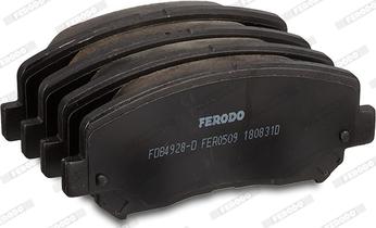 Ferodo FDB4928-D - Гальмівні колодки, дискові гальма autozip.com.ua