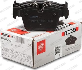 Ferodo FDB4927-D - Гальмівні колодки, дискові гальма autozip.com.ua