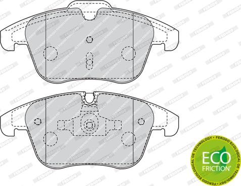 Ferodo FDB4498 - Гальмівні колодки, дискові гальма autozip.com.ua