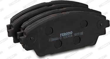 Ferodo FDB4446-D - Гальмівні колодки, дискові гальма autozip.com.ua