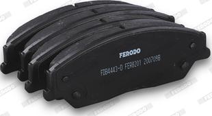 Ferodo FDB4443-D - Гальмівні колодки, дискові гальма autozip.com.ua