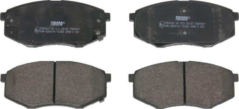 Ferodo FDB4447 - Гальмівні колодки, дискові гальма autozip.com.ua