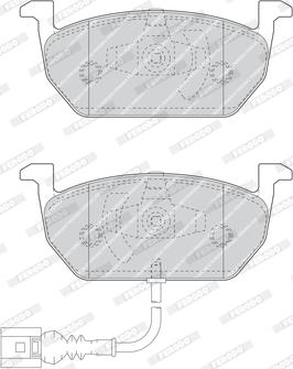 Ferodo FDB4454 - Гальмівні колодки, дискові гальма autozip.com.ua