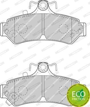 Ferodo FDB4457 - Гальмівні колодки, дискові гальма autozip.com.ua