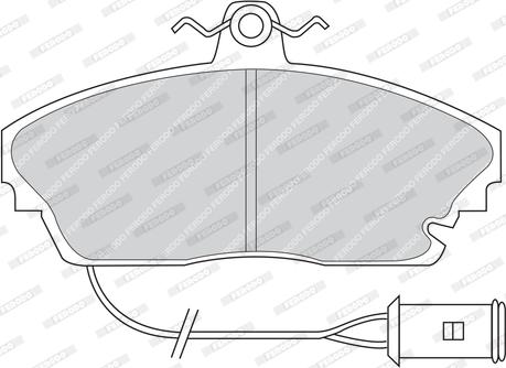 Ferodo FDB445 - Гальмівні колодки, дискові гальма autozip.com.ua