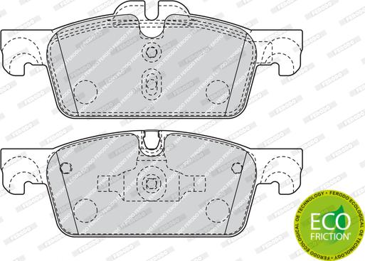 Ferodo FDB4405 - Гальмівні колодки, дискові гальма autozip.com.ua