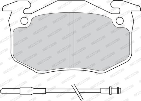 Ferodo FDB440D - Гальмівні колодки, дискові гальма autozip.com.ua