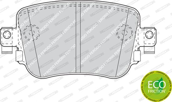 Ferodo FDB4485 - Гальмівні колодки, дискові гальма autozip.com.ua