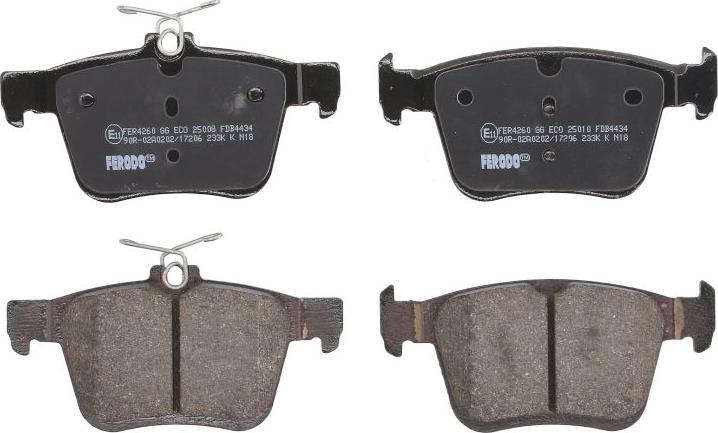 Ferodo FDB4434 - Гальмівні колодки, дискові гальма autozip.com.ua