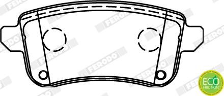 Ferodo FDB4435 - Гальмівні колодки, дискові гальма autozip.com.ua