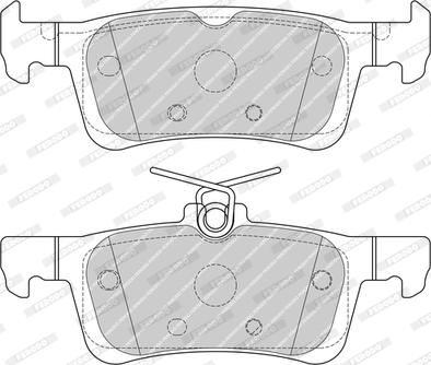 Ferodo FDB4695-D - Гальмівні колодки, дискові гальма autozip.com.ua