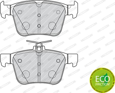 Ferodo FDB4697 - Комплект гальмівних колодок з 4 шт. дисків autozip.com.ua