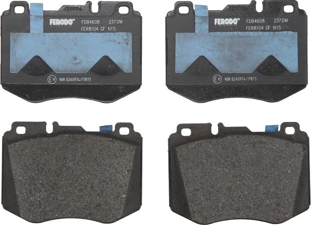 Ferodo FDB4608 - Гальмівні колодки, дискові гальма autozip.com.ua