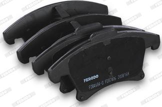 Ferodo FDB4684-D - Гальмівні колодки, дискові гальма autozip.com.ua