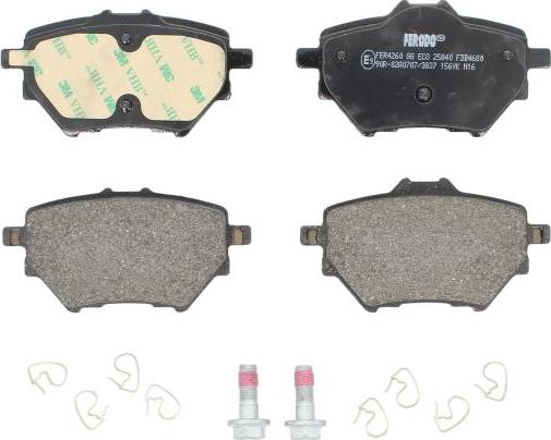 Ferodo FDB4680 - Гальмівні колодки, дискові гальма autozip.com.ua