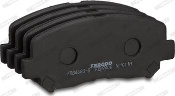 Ferodo FDB4683-D - Гальмівні колодки, дискові гальма autozip.com.ua